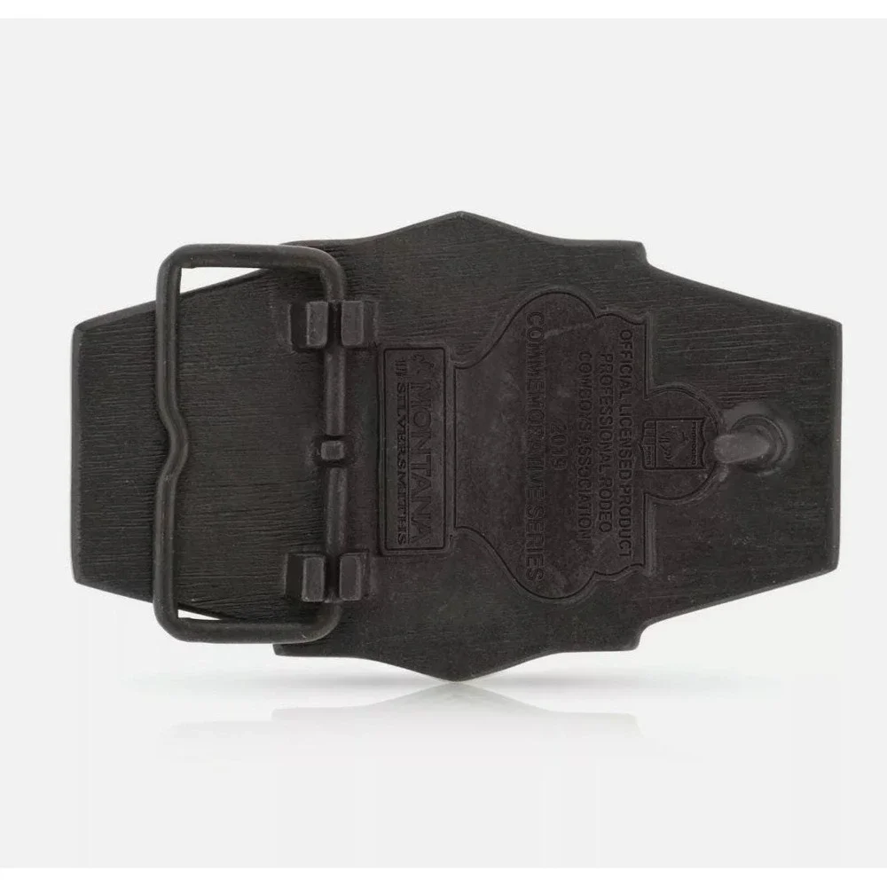 Montana Silversmiths NFR Buckle 2019 Wrangler Logo Cast Brass Retail $44 NEW!‎